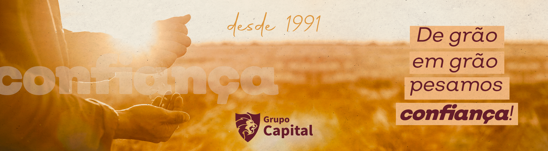 De grão em grão pesamos confiança